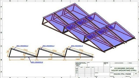 #Solar panel structure design from solidworks solar mounting structure for ground foundation design#