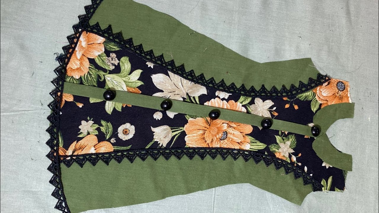 Latest Baby Girl Dress Cutting And Stitching/ Simple Dress design tutorial/ Eid Special Baby Frocks