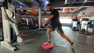 Front Foot Elevated - Cable Split Squat