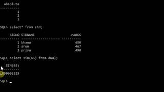 abs, sin & cos | sql functions | oracle database 11g version 2 |