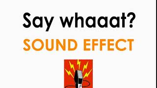 Say whaaaat Funny Sound Effect ♪
