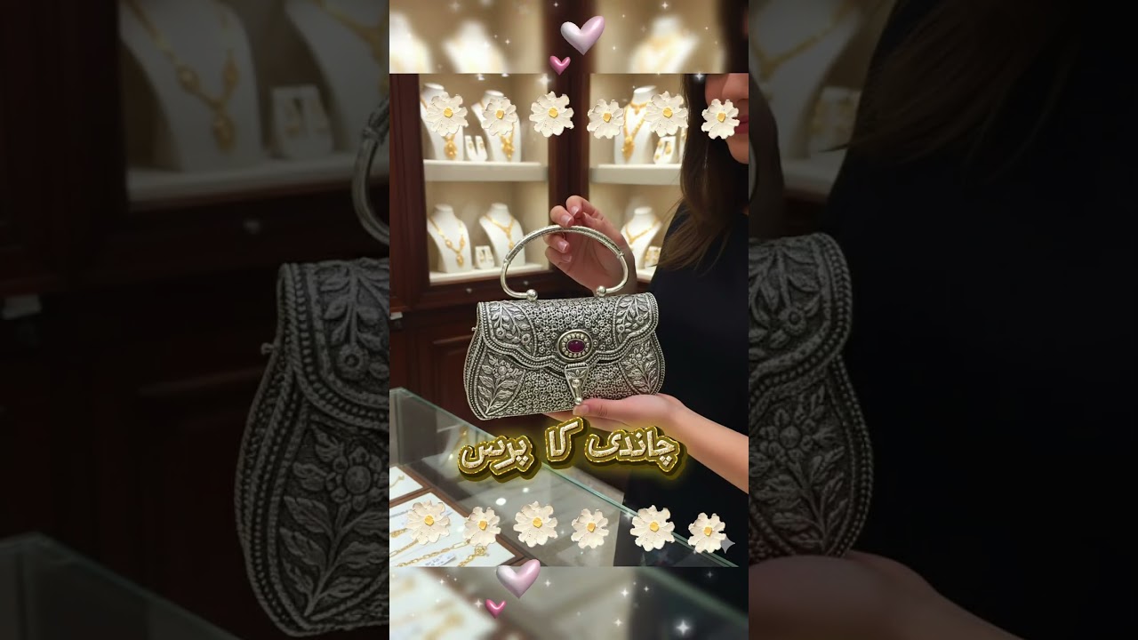 Handcrafted Pure Silver Bridal Clutch Al-Aziz Jewelers Luxury Antique Silver Purse Designs 