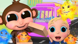 Wheels On The Bus | Learn Colors! | Baby Joy Joy on Clap Clap Baby