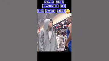 CMAC BANGS ON NON ACTIVE MEXICAN HOMIE AT THE SLAUSON SWAP MEET😳🤔😡@55thstreet_ #cmac #cripmac