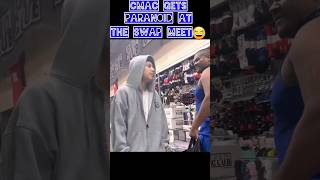 CMAC BANGS ON NON ACTIVE MEXICAN HOMIE AT THE SLAUSON SWAP MEET@55thstreet_ #cmac #cripmac