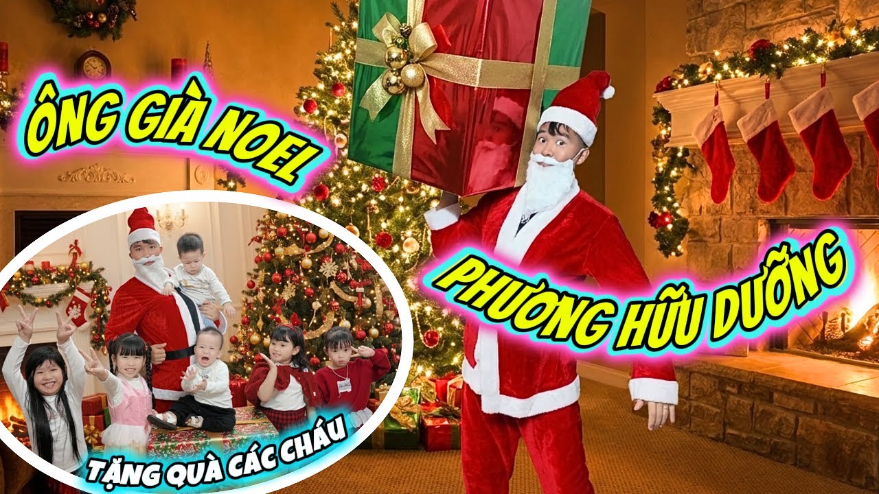 Ông Già Noel Phương Hữu Dưỡng Cùng Hộp Quà Khổng Lồ Tặng MiMi Và Các Bạn Nhỏ Ngày Giáng Sinh