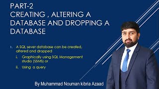 How to Create,Alter Database And Dropp Database using SQL Management studio in Urud / Hindi