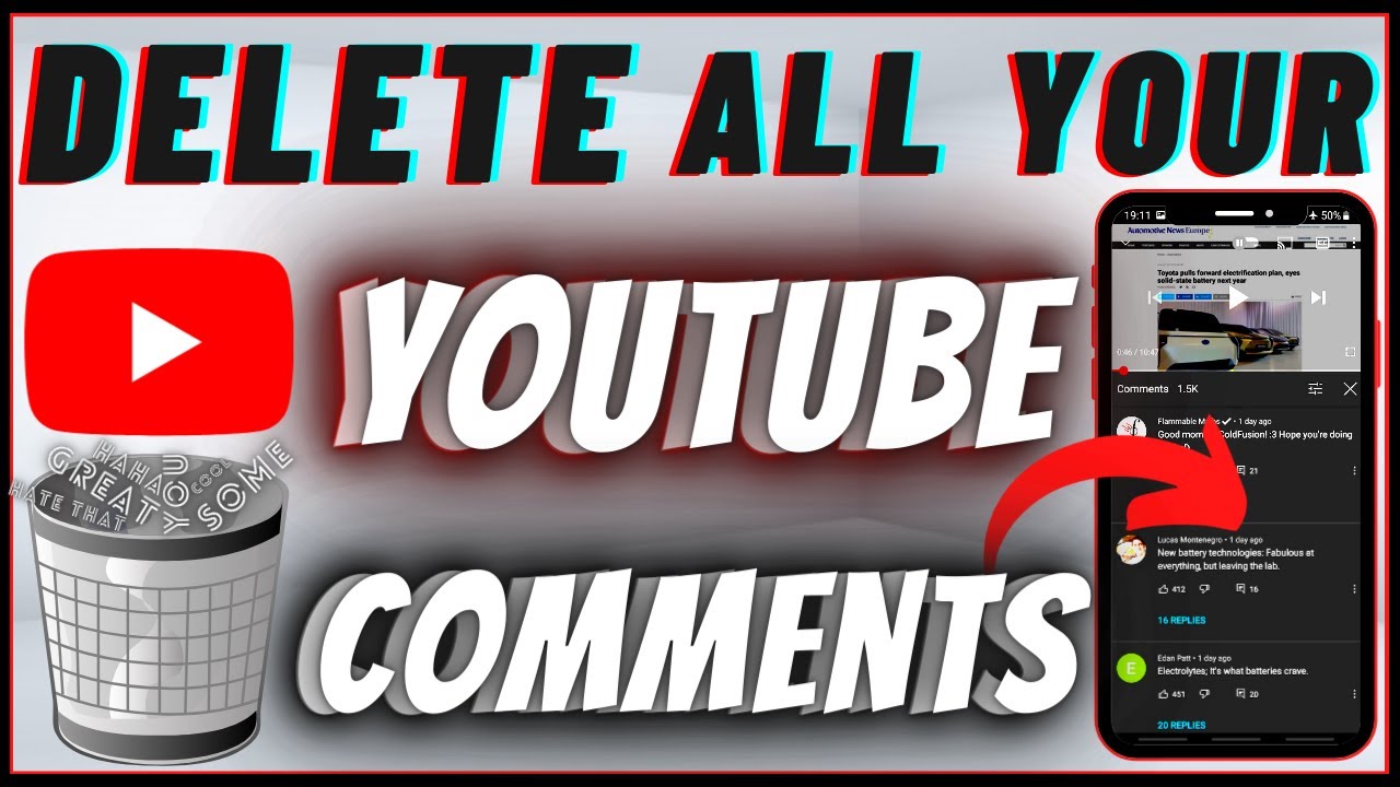 How To Delete All Your Youtube Comments On Mobile (Android & IPhone)