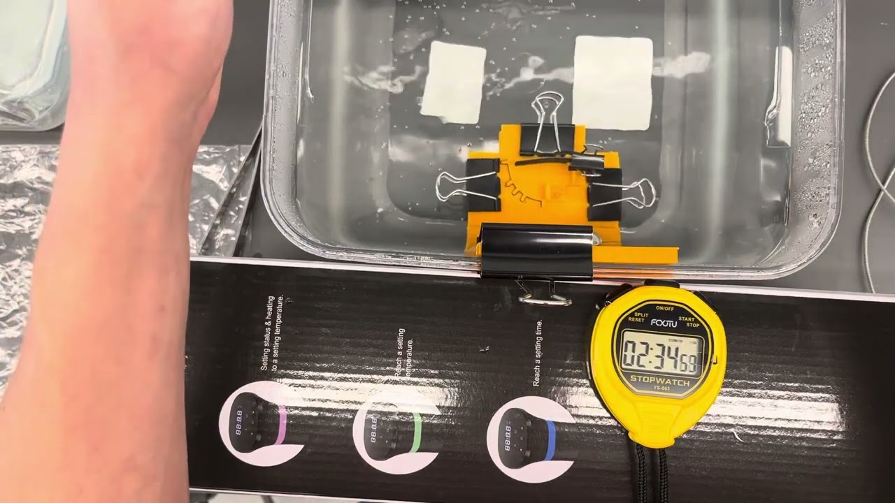 Experiment on Shape Memory of PETG, UNL, Nov. 1, 2024 (2)