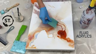 PLAYING with a NEW Medium!  Acrylic fluid art with Movement! by Sara Taylor 43,492 views 7 months ago 12 minutes, 42 seconds