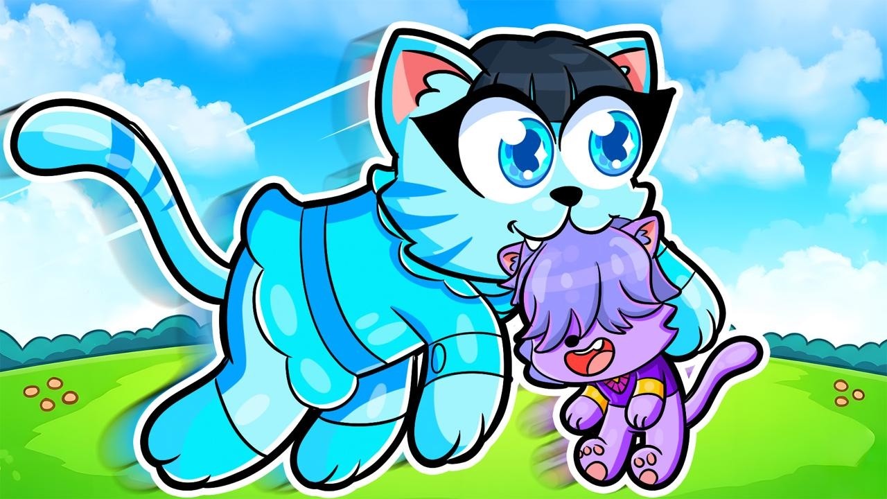 Me CONVERTÍ en MAMÁ GATO de MISTERIO BEBÉ GATITO en ROBLOX!