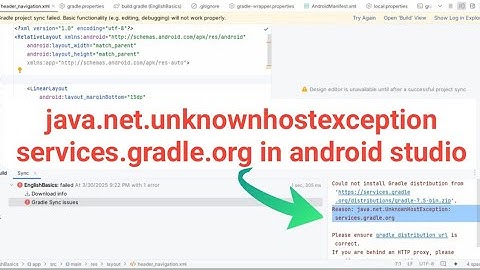 java.net.unknownhostexception services.gradle.org in android studio
