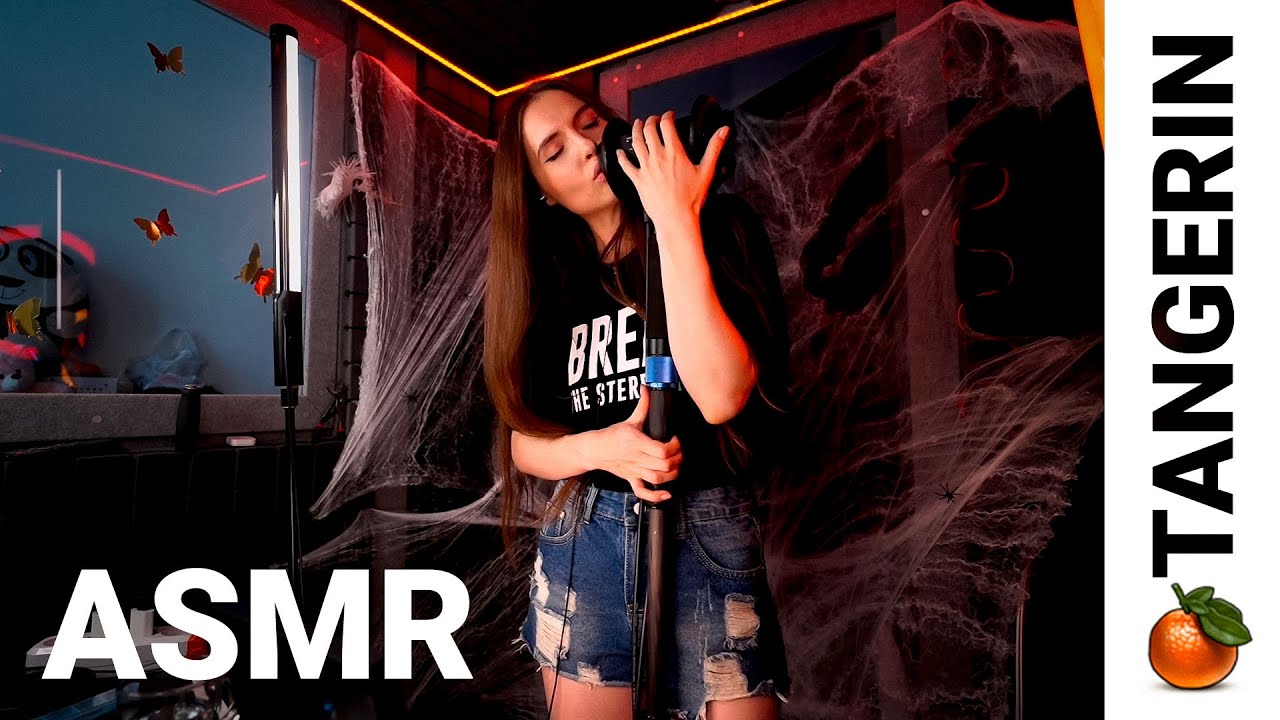 ASMR Mouth Sounds / Ear Kisses / Inaudible Whispering | Tangerin - YouTube