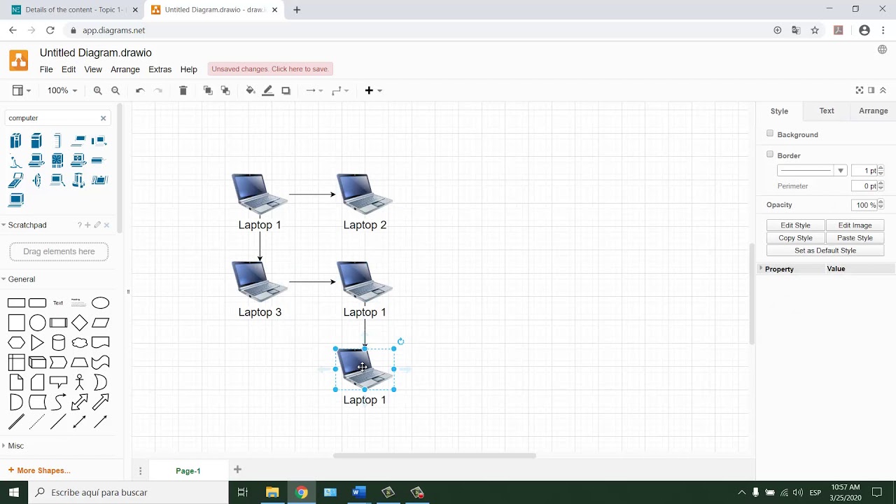 How to create a diagram on Draw io (https://app.diagrams.net/) - YouTube