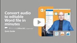 How to Convert Audio Video to Text !100% FREE , No Time Limits-Office 365 Quick Guide #transcription