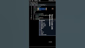 Amazing Python animation using colorful circle ⭕ #python #shorts
