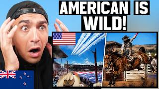New Zealander Reacts to British Couple Experiencing Their FIRST REAL American Rodeo!