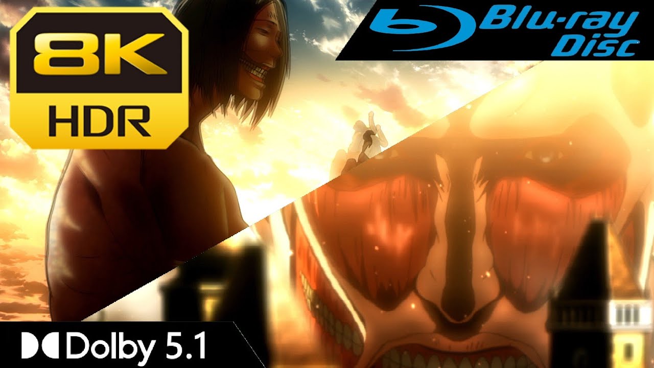 [8K HDR] Colossal Titan First Appears & Carla's Death - Attack on Titan | Blu-Ray • Dolby 5.1