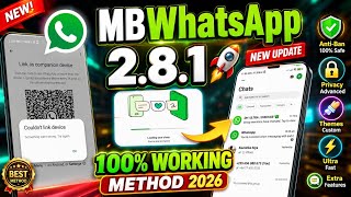 🔥 MB WhatsApp Link Device Problem Fix 2026 ✅ 100% Working Method | New Update