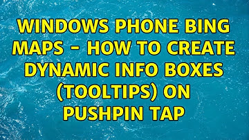 Windows Phone Bing Maps - How to create dynamic info boxes (tooltips) on pushpin tap