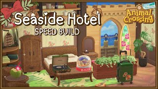 Beautiful Seaside Hotel Room Speed Build | Animal Crossing New Horizons 🌱