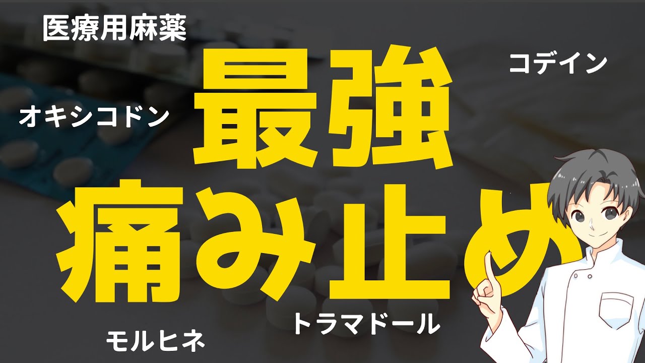 【最強の痛み止め】オピオイド鎮痛薬ってどんな薬？その作用とよく使われる製品TOP２【薬剤師が解説】