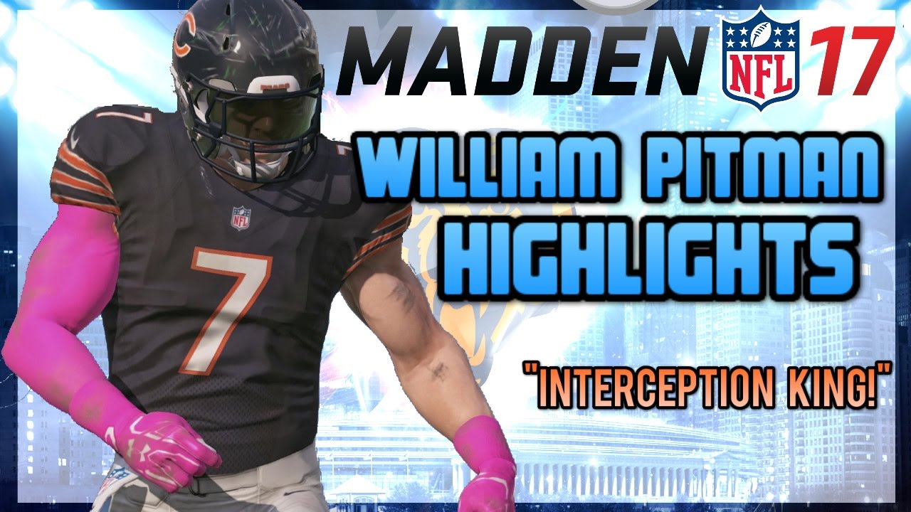 Madden 17 Career Mode - William Pitman's Highlights!! (100 Racks!)