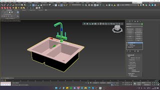 Моделирование мойки со смесителем. (Sink and Mixer Modelling)