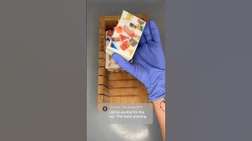 Name This Rainbow Cube Soap! 🌈 #soapcutting #rainbow #soap #soapmaker #smallbusiness #meltandpour