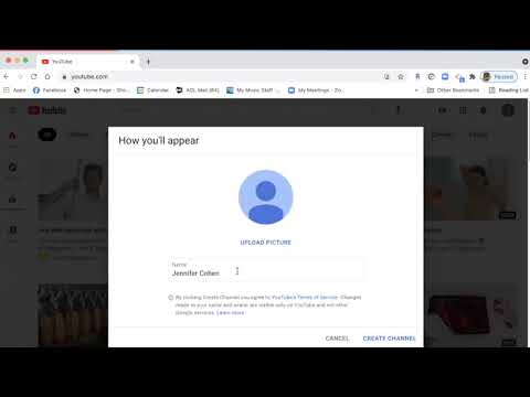 Creating your YouTube Channel from your Google Account