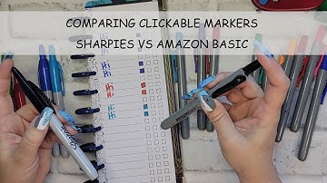 Sharpie vs Amazon Basics Which Pen Wins? #clickablemarkers