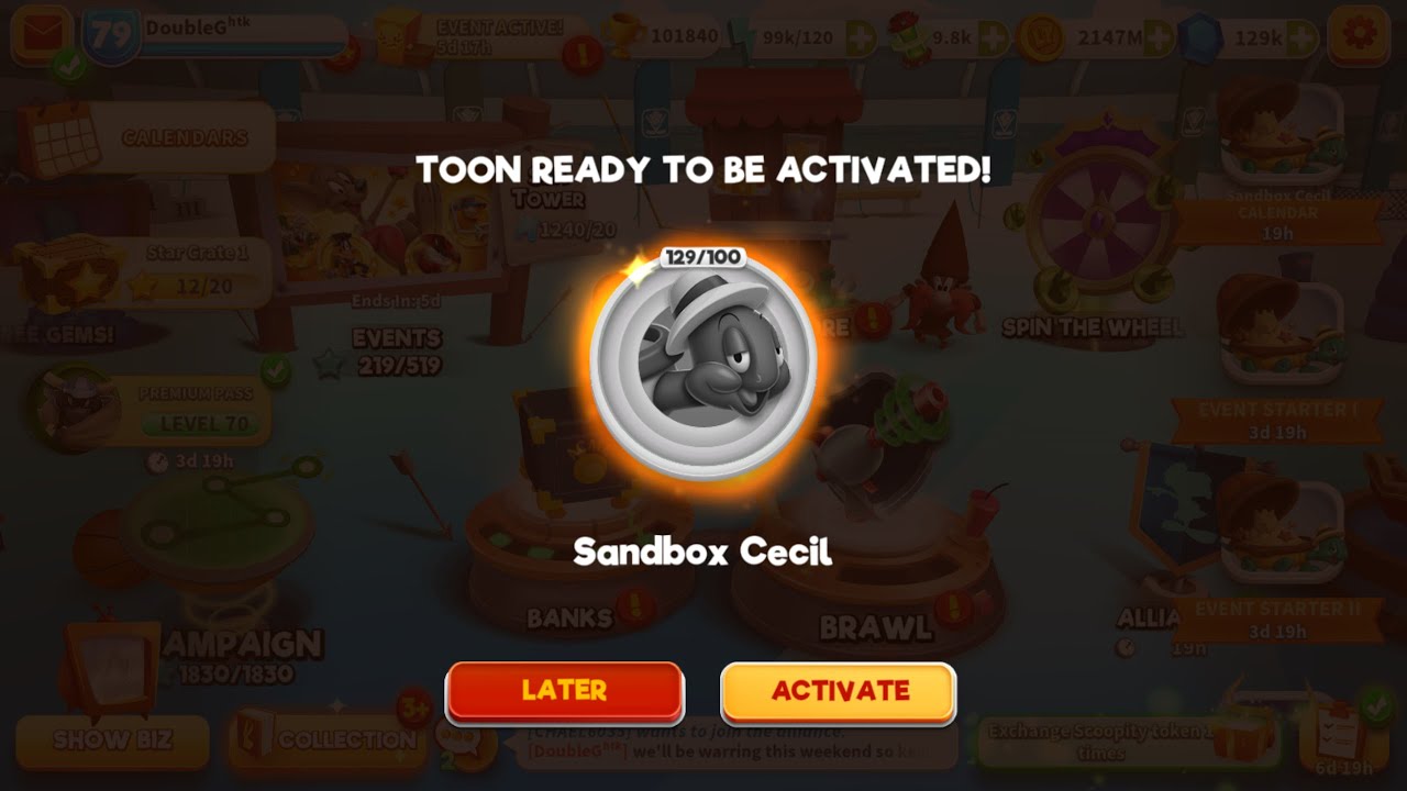 Sandbox Cecil: From Start to Unlock, Event Review and Featured Toons | Looney Tunes World of Mayhem