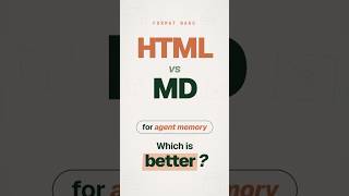 HTML vs Markdown for AI agent memory: which is actually cheaper?