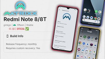 Project Matrixx Based on Android 15 for Redmi Note 8/T | Xiaomi | RandomRepairs