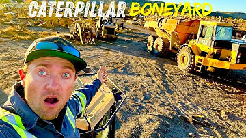 EXPLORING A HEAVY EQUIPMENT BONEYARD!!!! machines everywhere!?!?!