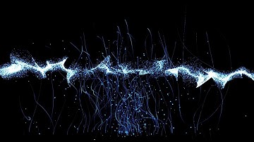 Blue particle effect VJ loops video