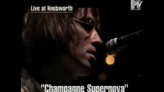 Oasis live Knebworth 2 tracks @ MTV 10 aug 96