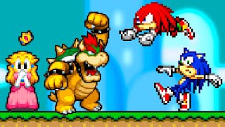 Super Mario Bros., but Sonic & Knuckles save Peach! (Sonic Boll)