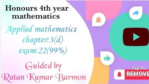 Honours 4th year applied mathematics ||Finite fouerir transform ||chapter:03(d)||Applied math||NU.