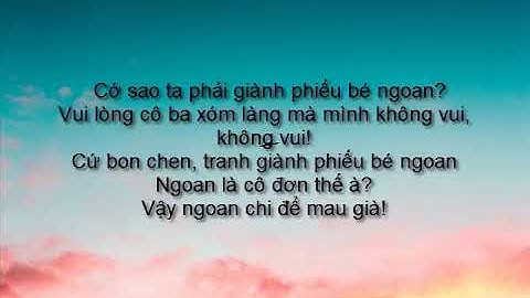 S.T SƠN THẠCH x DTAP x NINH DƯƠNG LAN NGỌC - Phiếu Bé Ngoan (Lyrics)