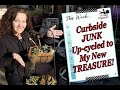 Curbside TRASH to TREASURE! Up-cycled succulent garden!