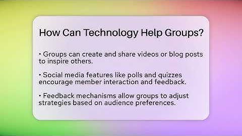 How Can Technology Help Groups? - Everyday-Networking