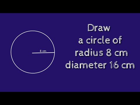 Video: Care este diametrul unei circumferințe de 8 inci?