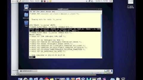 MySQL简单的备份恢复（mysqldump） [LinuxCast视频教程]