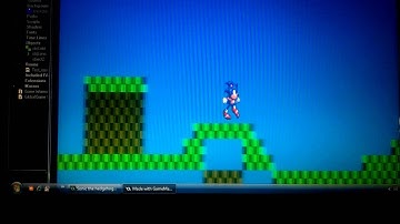 My First Game maker game. (Sonic the hedgehog.)