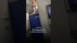 Passengers on flights across the country cheered as mask mandates were lifted for airplanes. #Shorts