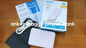 Unboxing Anker MagGo Ultra Slim Magnetic Powerbank Magsafe Qi2 10000mAh 30W 15W USB Type C - A1664