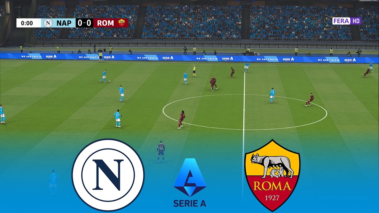 NAPOLI vs AS ROMA Live | Serie A 2026 | 15 February 2026 | Simulation PES 2021 Gameplay
