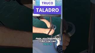 Truco sencillo para taladrar sin contratiempos... #youtube #thelowcostsailor #bricolaje