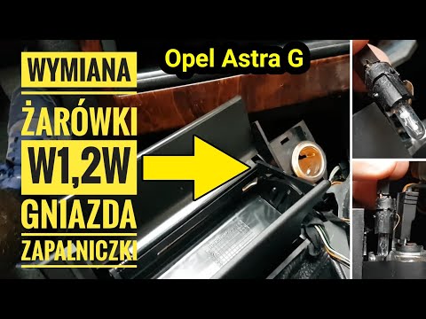How to Replace the light bulb sockets Lighters OPEL ASTRA G Guide GB